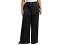 LAUREN Ralph Lauren Plus SizeCharmeuse Wide-Leg Pants Black Size 1X MSRP $165