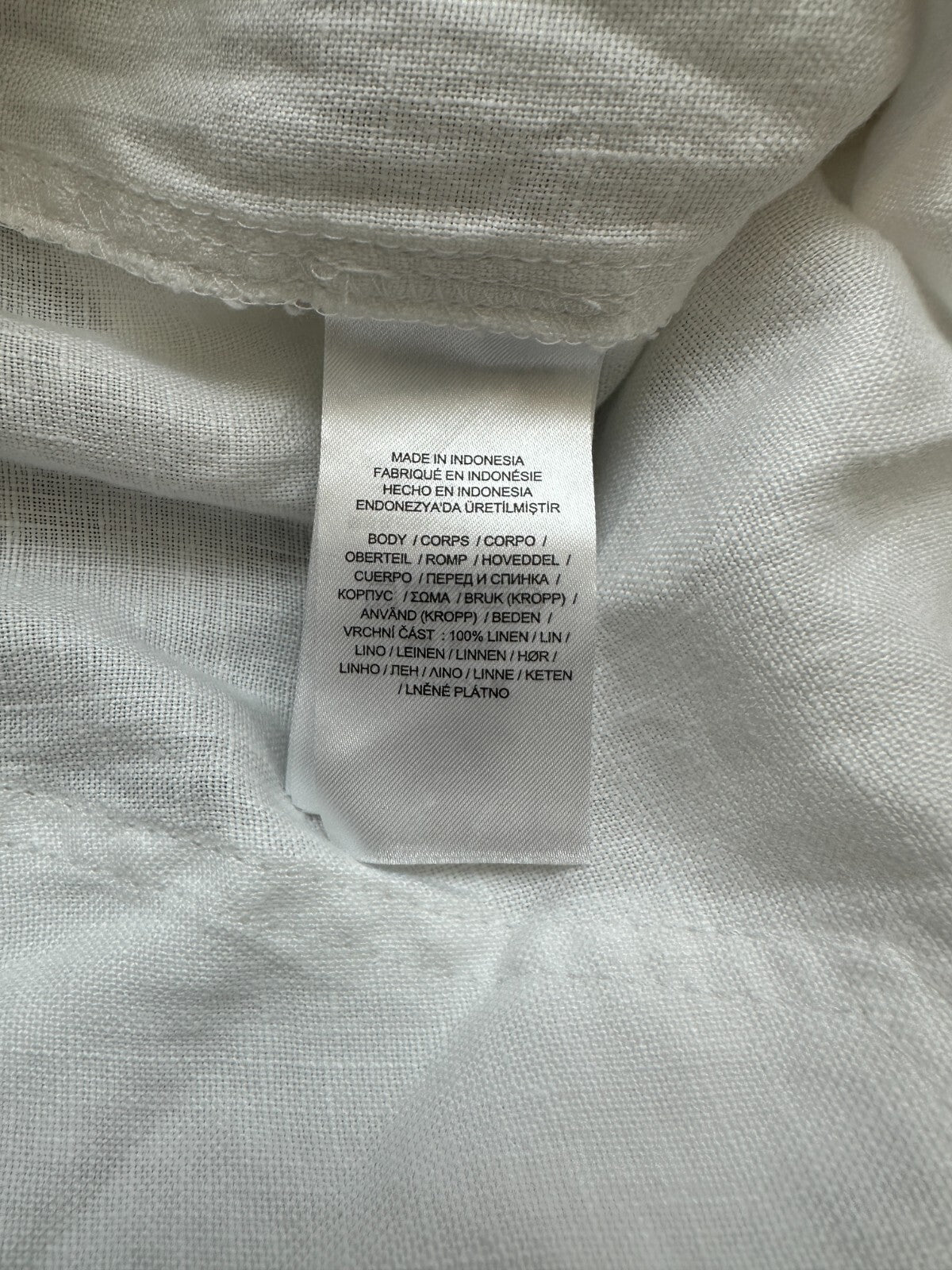 Lauren Ralph Lauren Women's White Solid Linen Pockets Drawcord Pants Size 14W