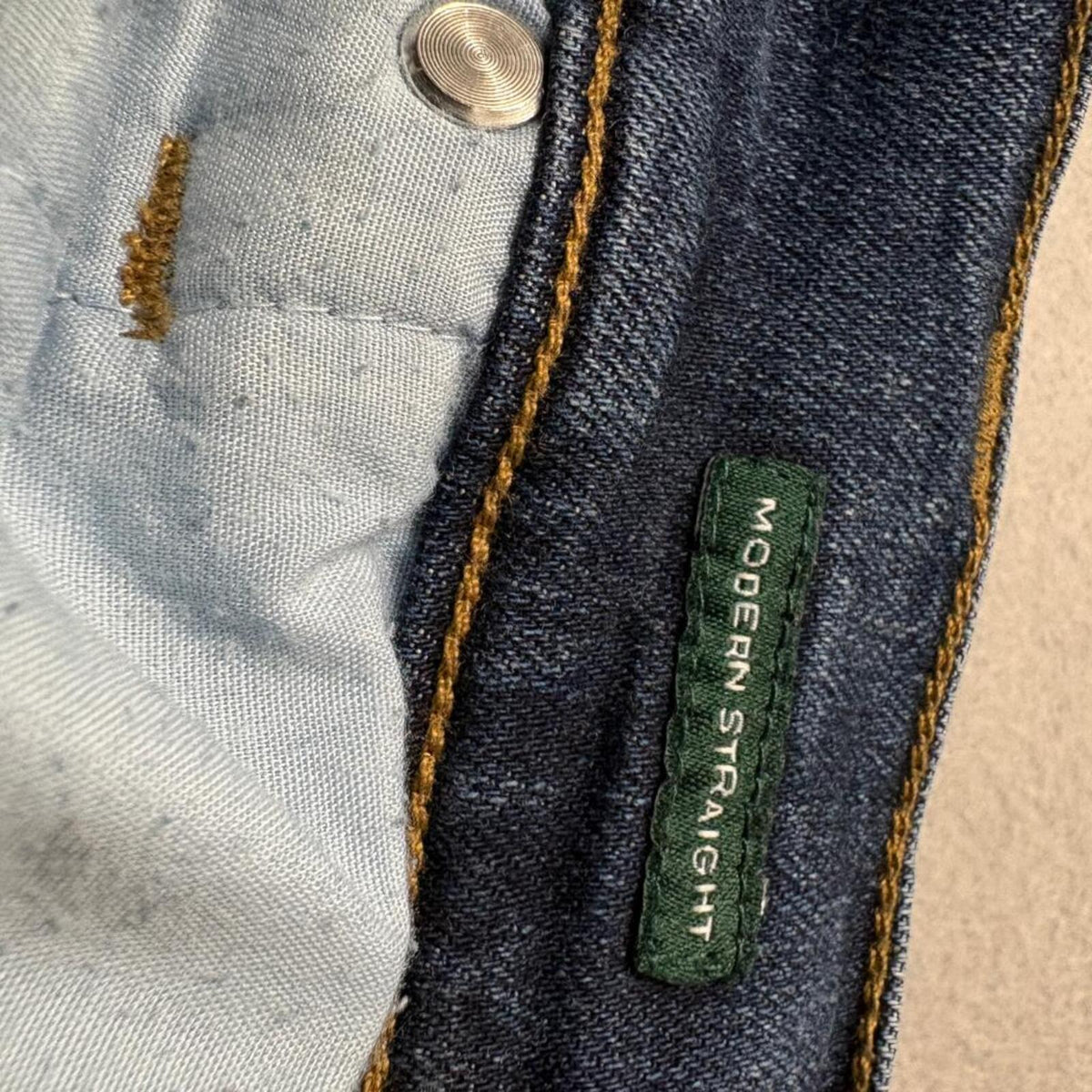 Lauren Ralph Lauren Modern Straight Jeans Womens Size 18 Blue Stretch Denim
