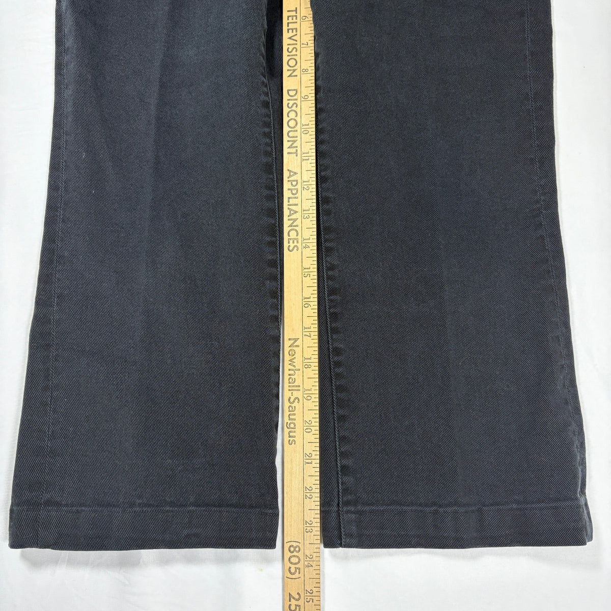 Ralph Lauren Jeans Co Women 12P Black Denim Stretch Petite Classic Casual Pants