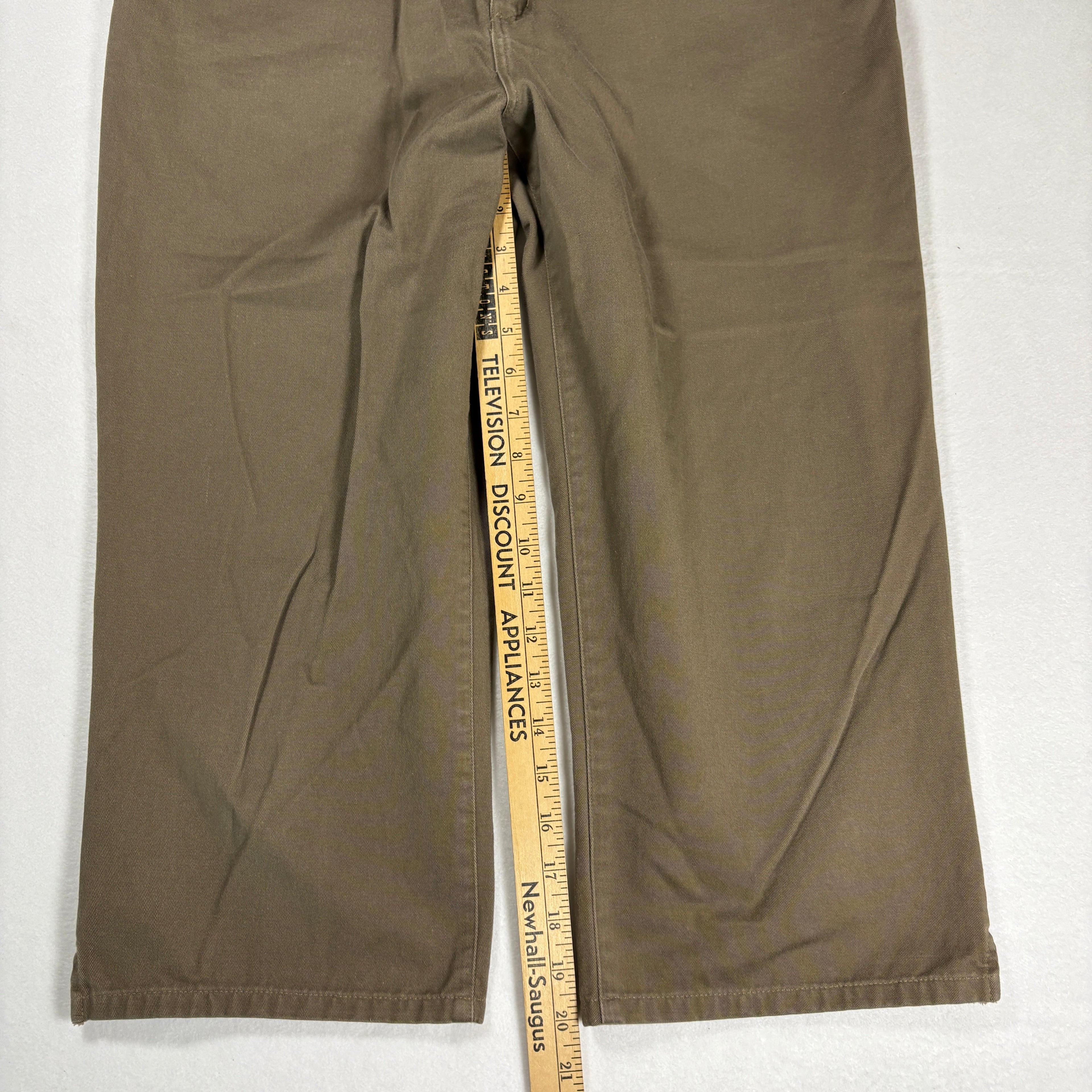 Ralph Lauren Womens Jeans 12 Brown Straight Leg 100% Cotton Vintage Y2K