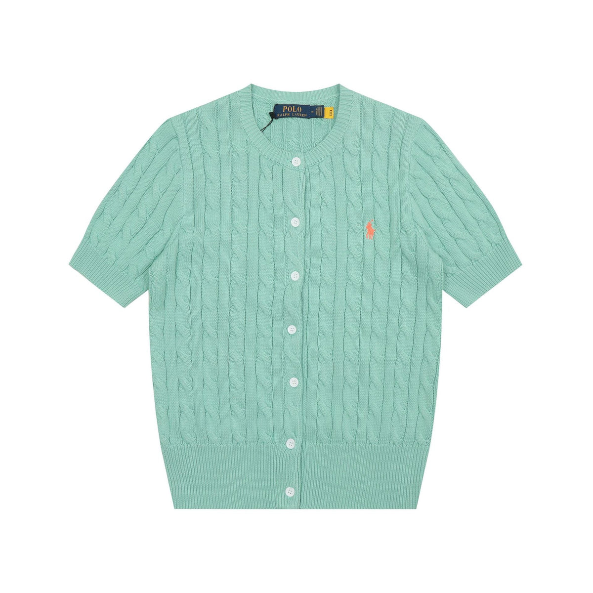Ralph Lauren Knitted sweaters Ralph Lauren Knitted Short Sleeved Shirt RL Ralph Pony Standard POLO Short Sleeve Knitted Sweater Cardigan T-Shirt