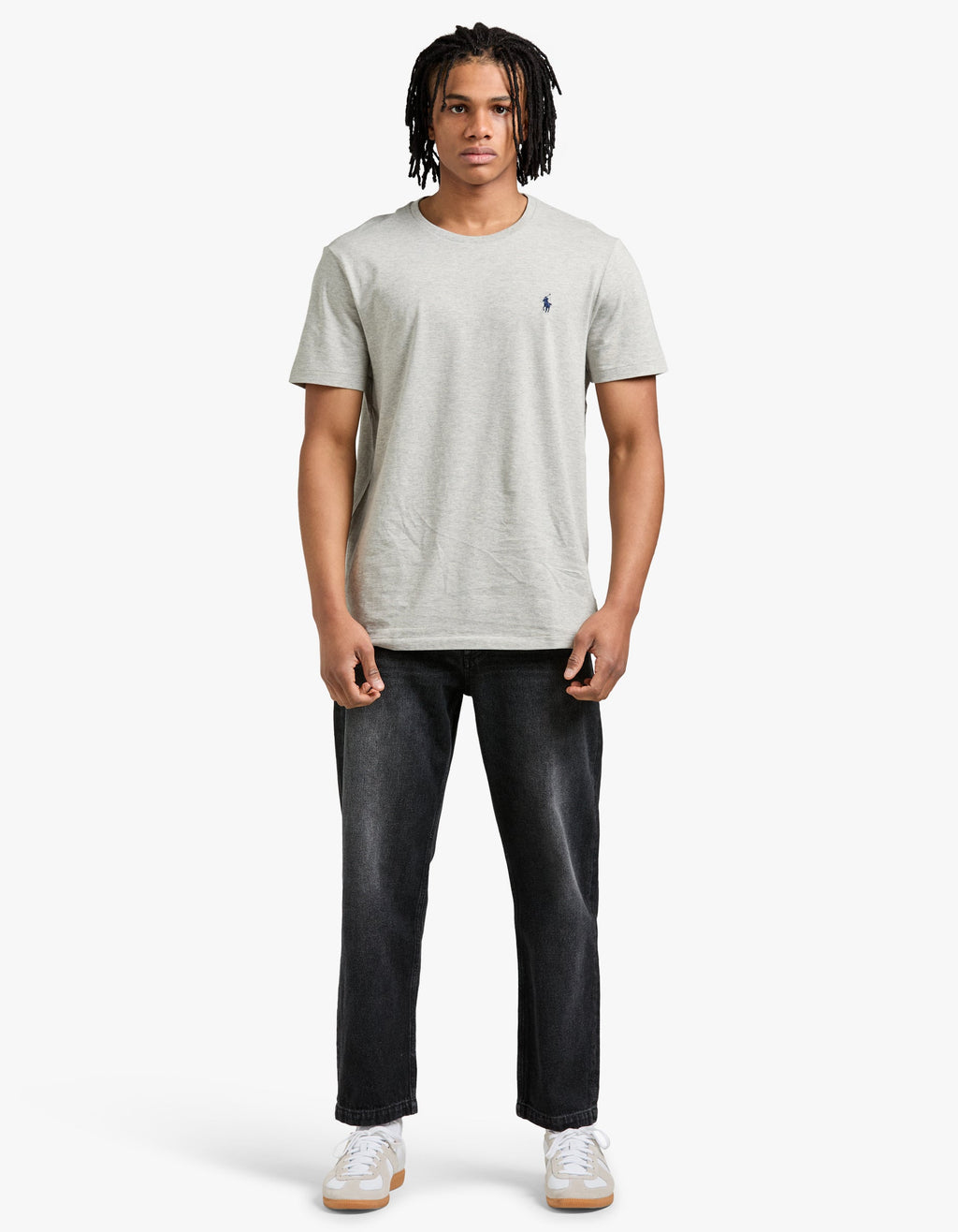 Custom Slim Fit Crew Neck T Shirt - New Grey Heather