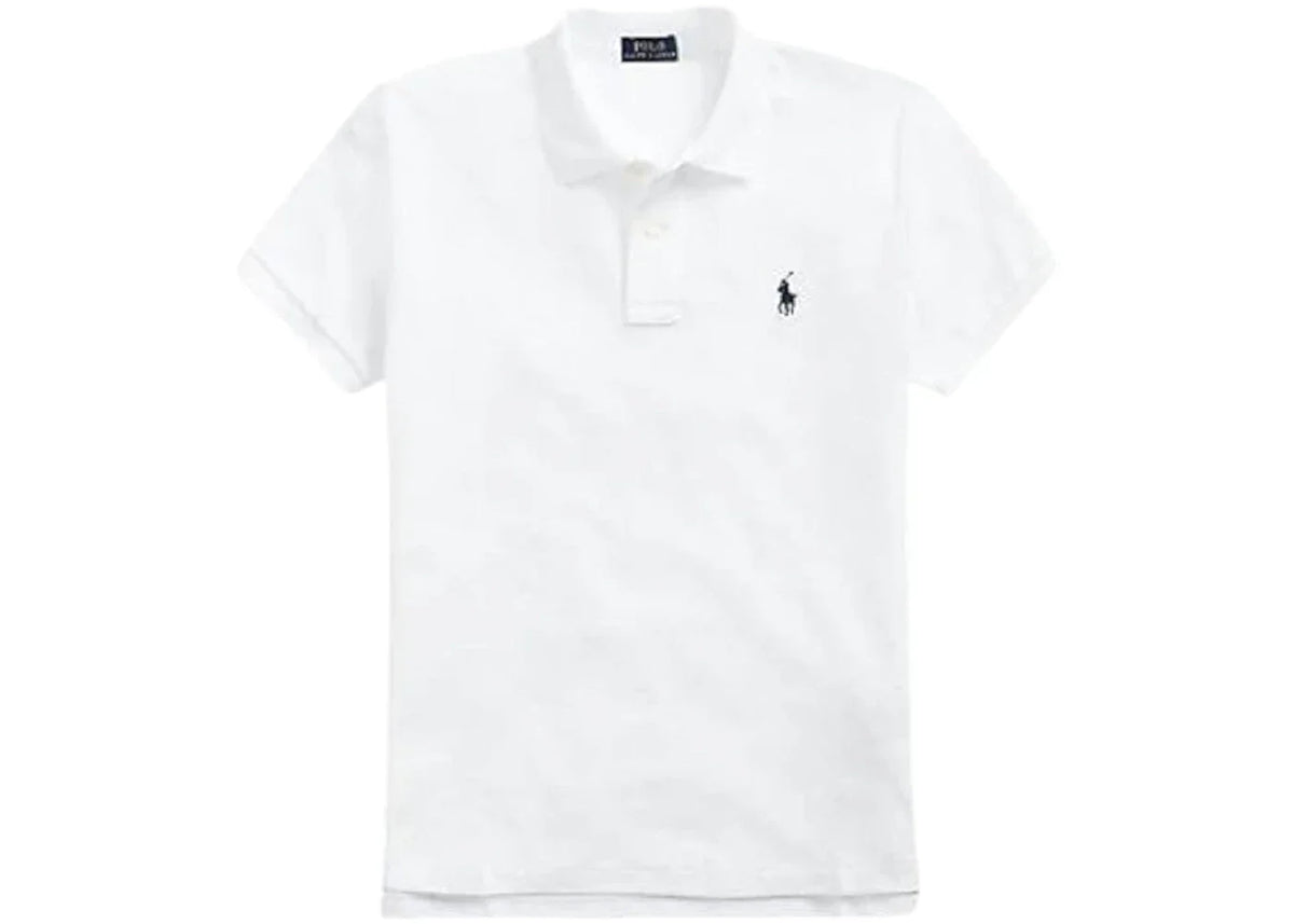 Polo Ralph Lauren Basic Mesh Fit Classic Short Sleeve Knit Shirt White