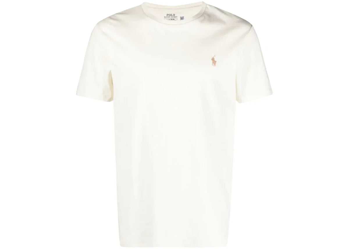 Polo Ralph Lauren Short Sleeve Jersey Knit Crewneck T-shirt Parchment Cream