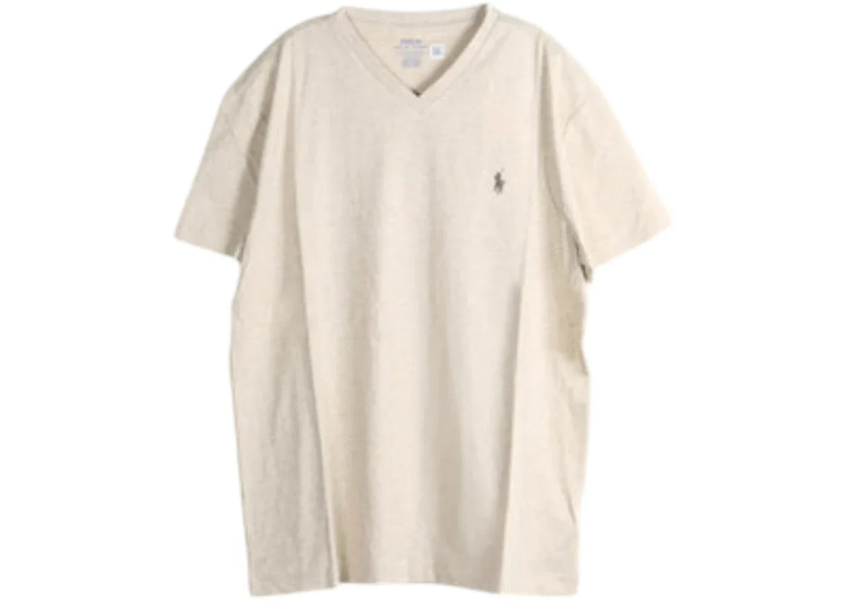 Polo Ralph Lauren Short-Sleeve Jersey Knit V-Neck T-shirt Expedition Dune Heather