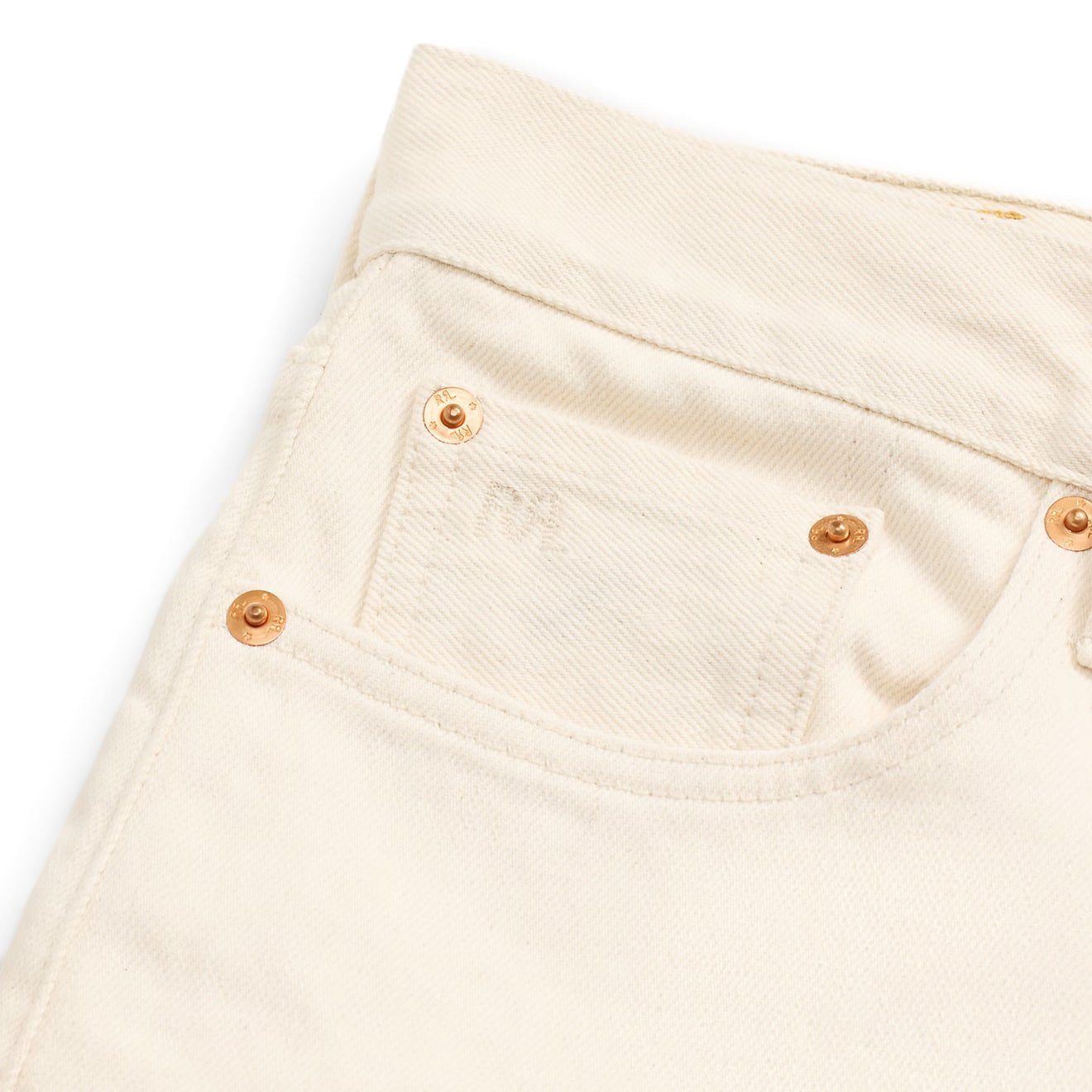 RRL By Ralph Lauren Womens Straight Leg Full Length Straight Seeded Natural