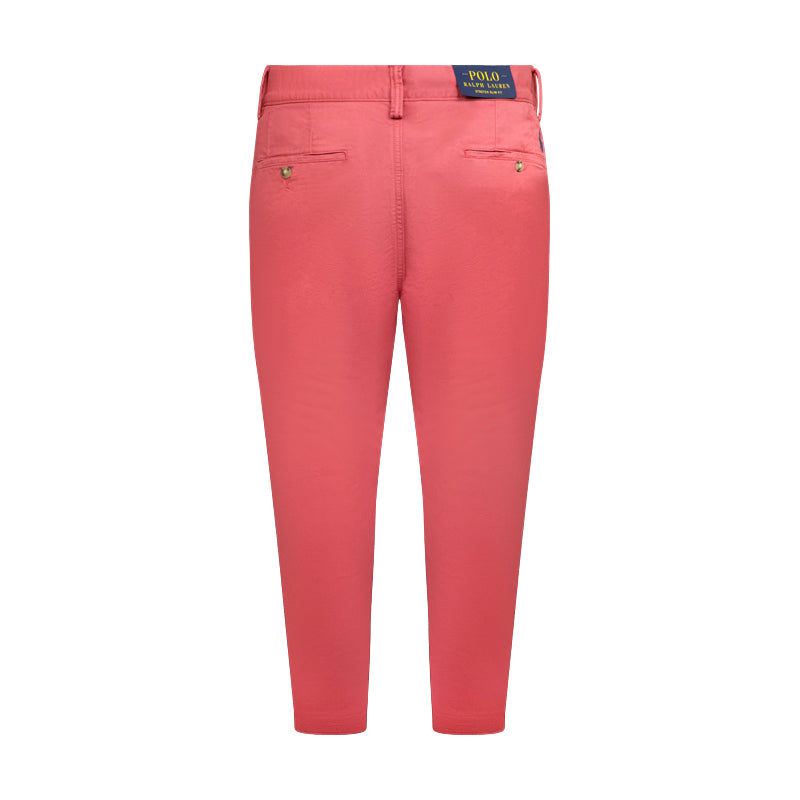 Ralph Lauren Polo Washed Men's Stretch Slim Fit Chino Trousers Nantucket Red
