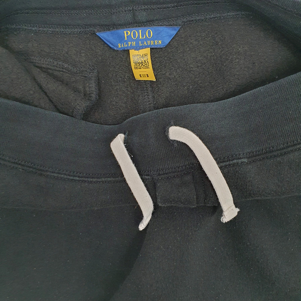 Womens Polo Ralph Lauren Black Jogger Cotton Blend  Trousers Womens UK6