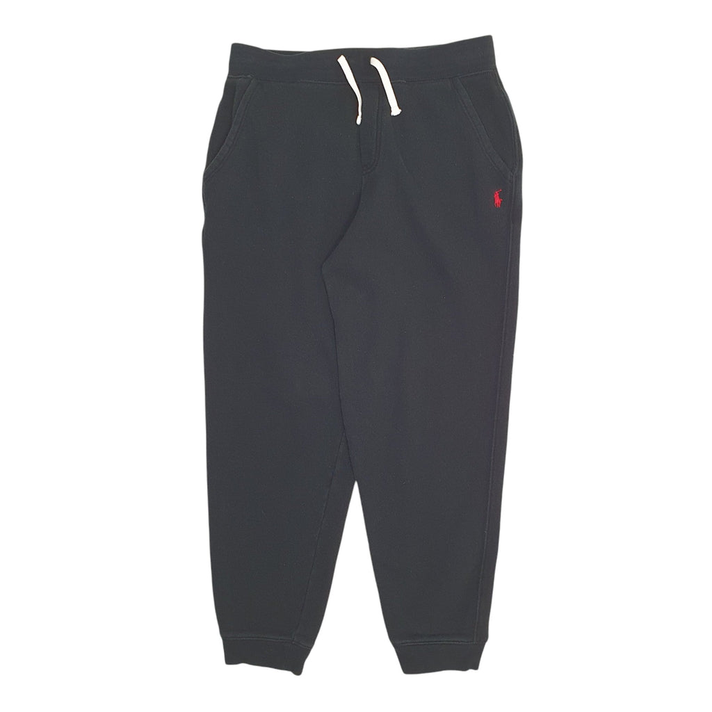 Womens Polo Ralph Lauren Black Jogger Cotton Blend  Trousers Womens UK6