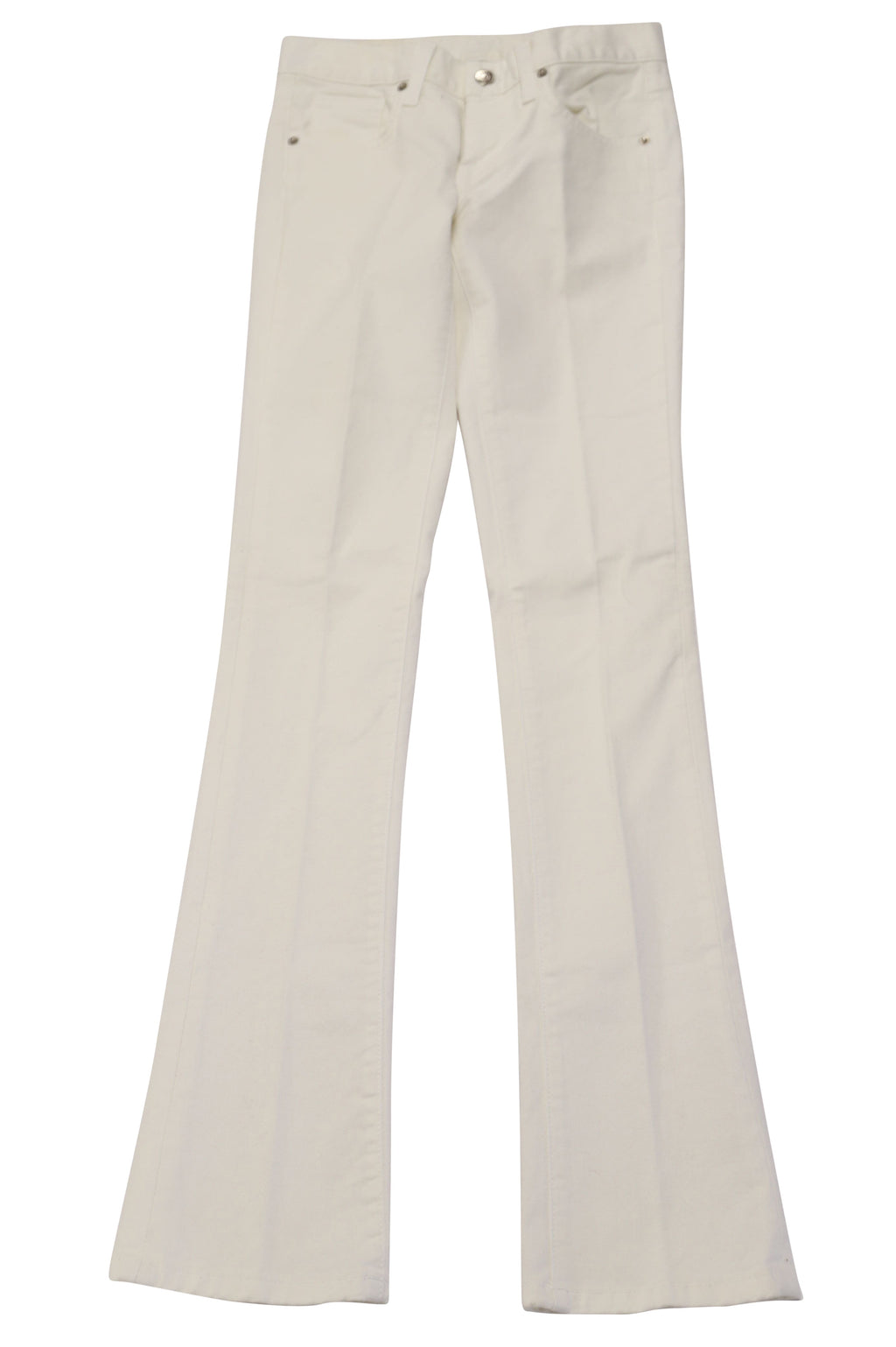 Women's Ralph Lauren Wide Leg Pants in White Cotton
