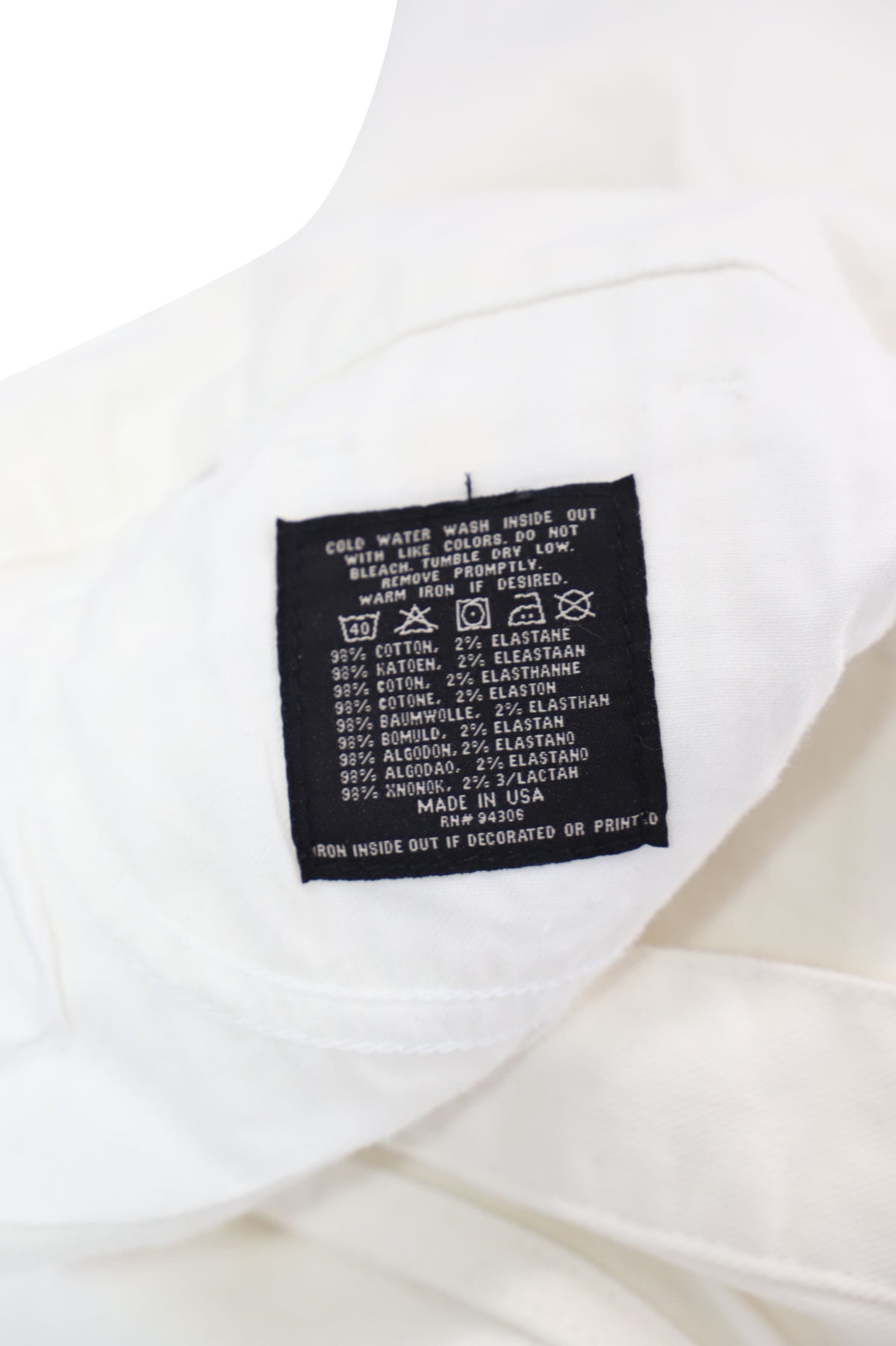 Women's Ralph Lauren Wide Leg Pants in White Cotton