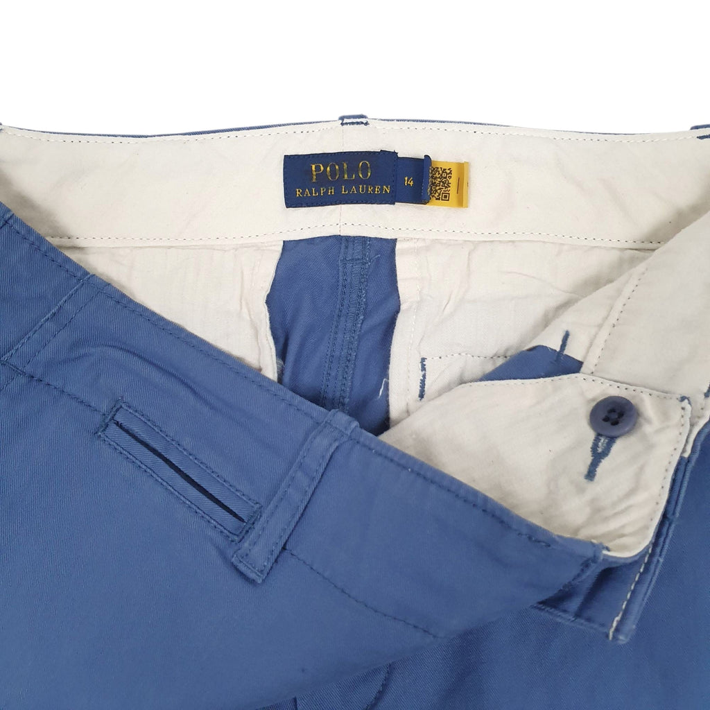 POLO RALPH LAUREN Capri Chino Trousers Blue Womens  14