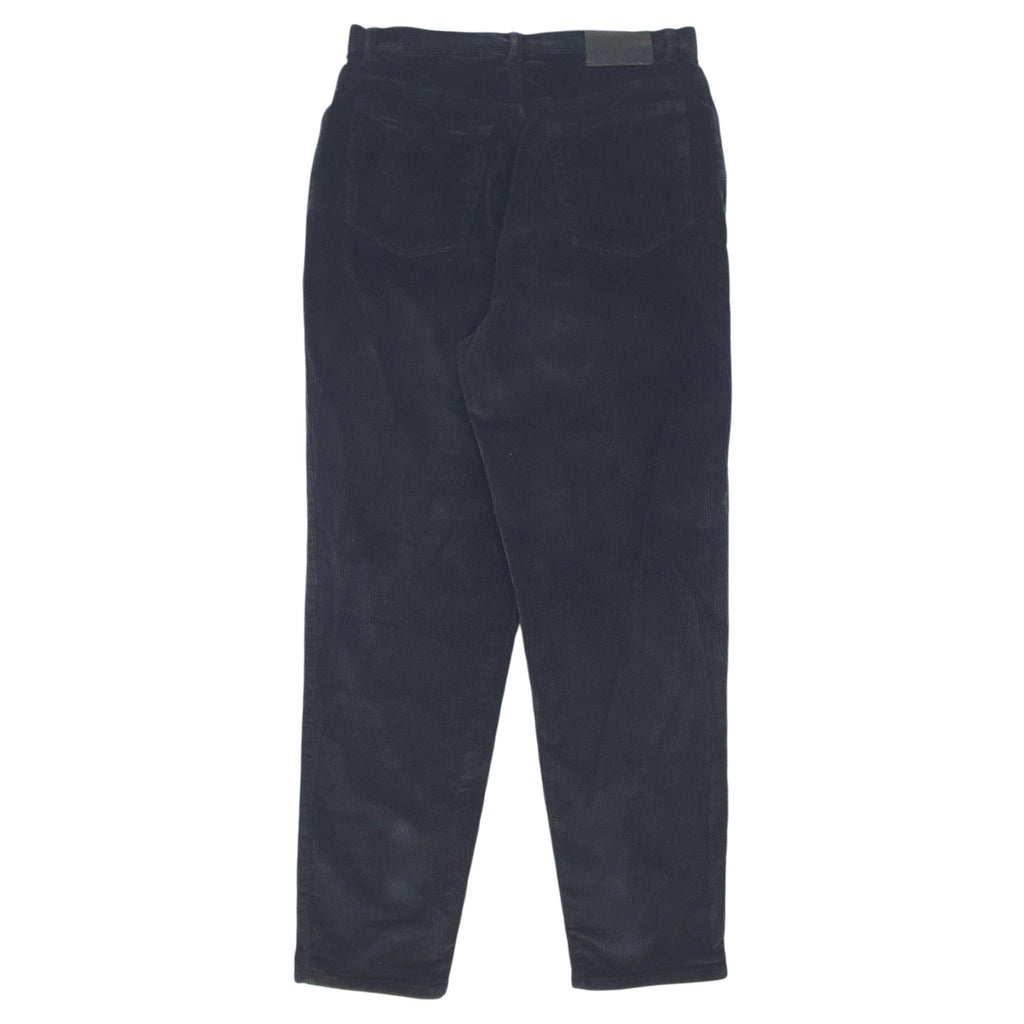 RALPH LAUREN Corduroy Trousers Cord Jeans Black Womens UK10