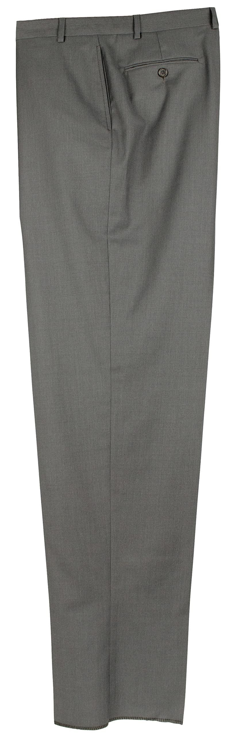 Ralph Ralph Lauren Men's Wool Natural Stretch  Flat Front Dress Pants C 42W