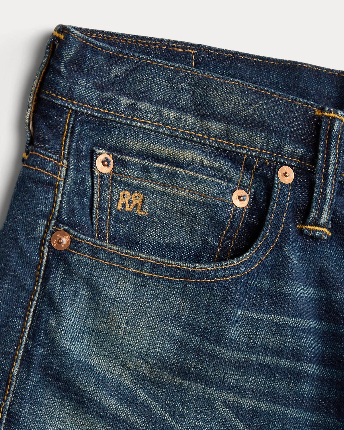 Double RL - Vintage Wide Fit Distressed Kenley Jean - Kenley Wash