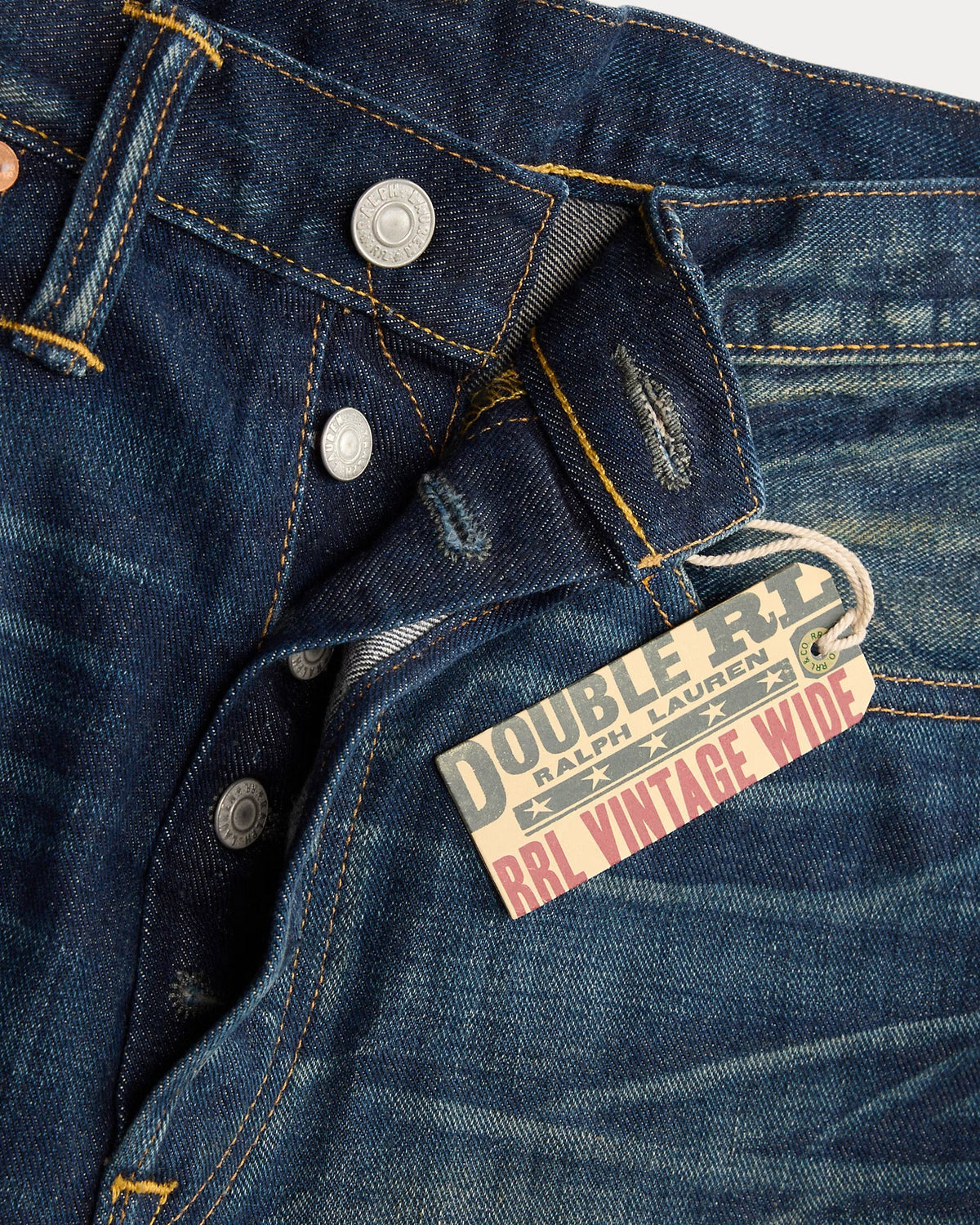 Double RL - Vintage Wide Fit Distressed Kenley Jean - Kenley Wash