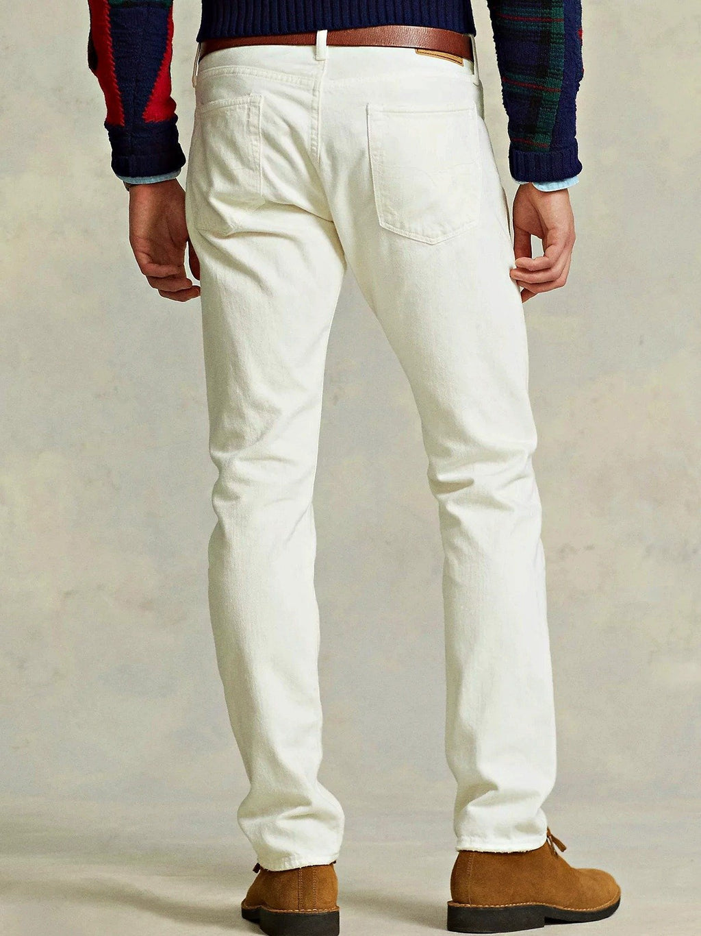 Polo Ralph Lauren Men's Sullivan Slim Distressed Jean White Size 36 (MSRP $198)